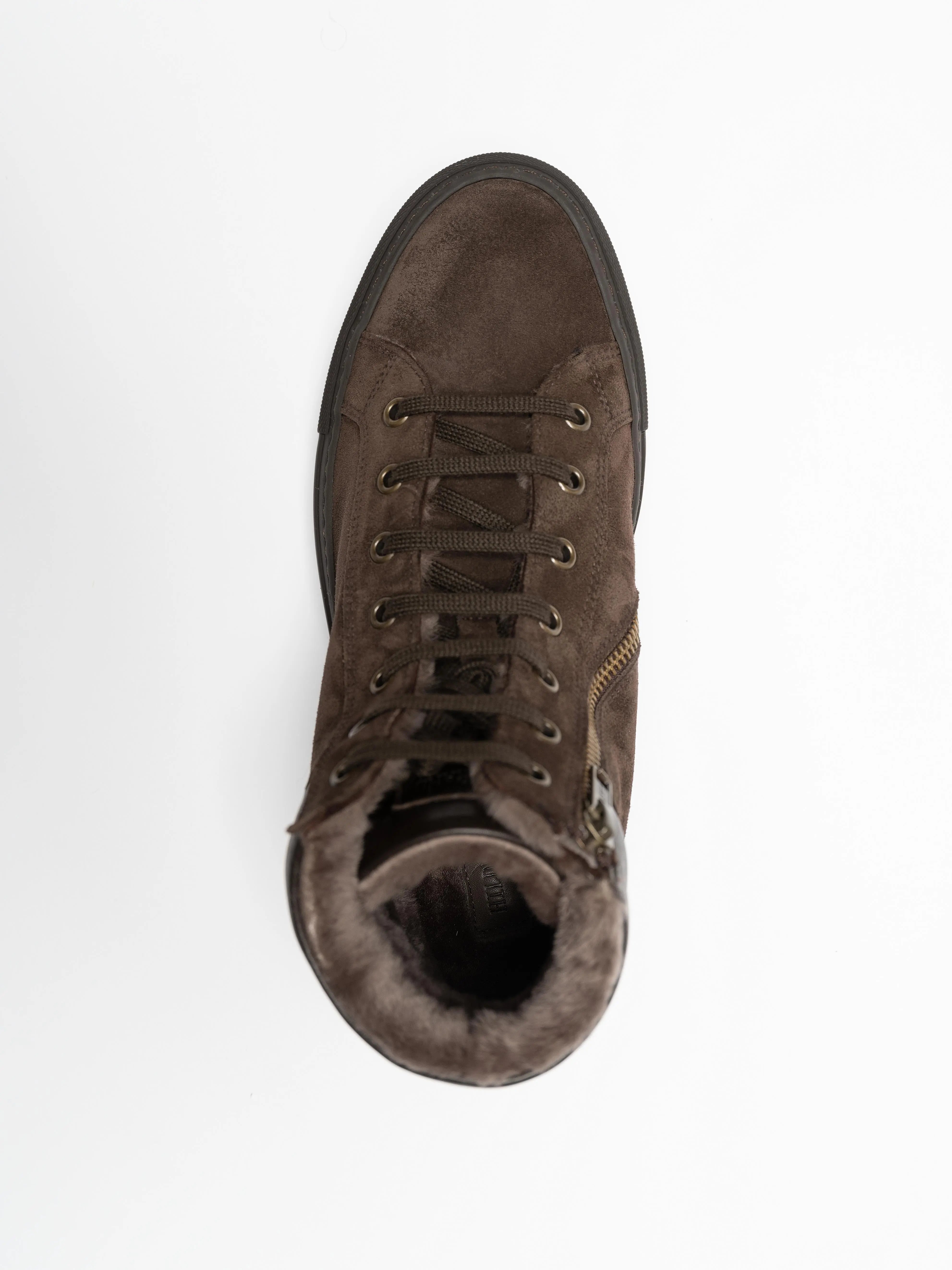 Women Drake Fur Brown High Sneaker Hildebrand-swe