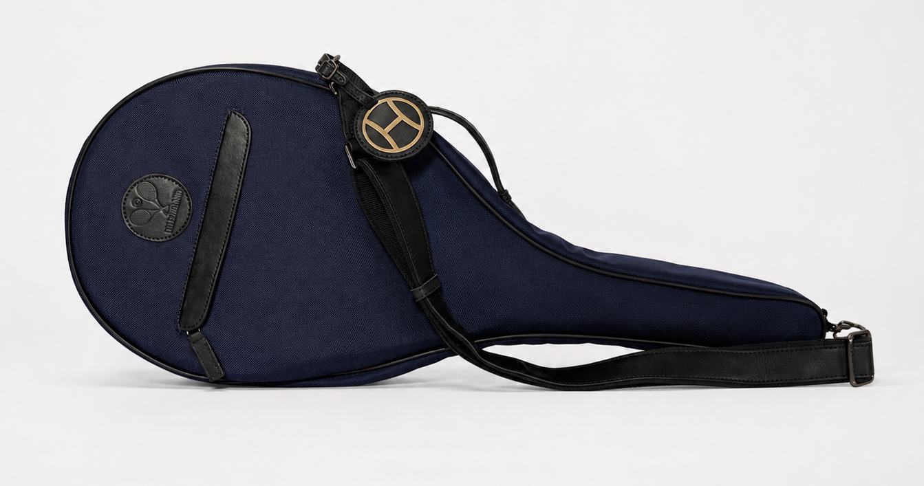 Luxury Tennis Case Navy Blue