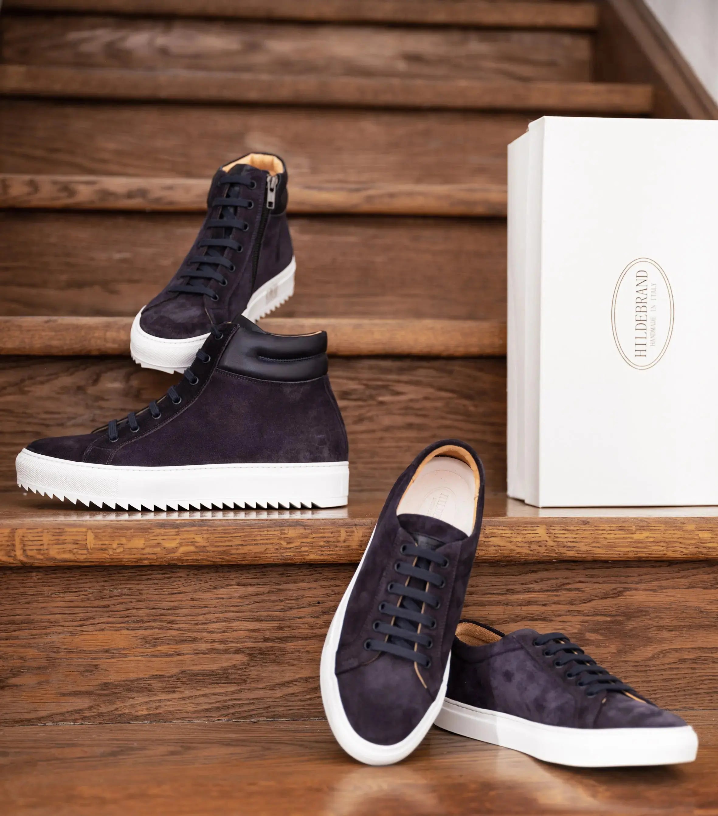 Women Nova Blue Low Sneaker Hildebrand-swe