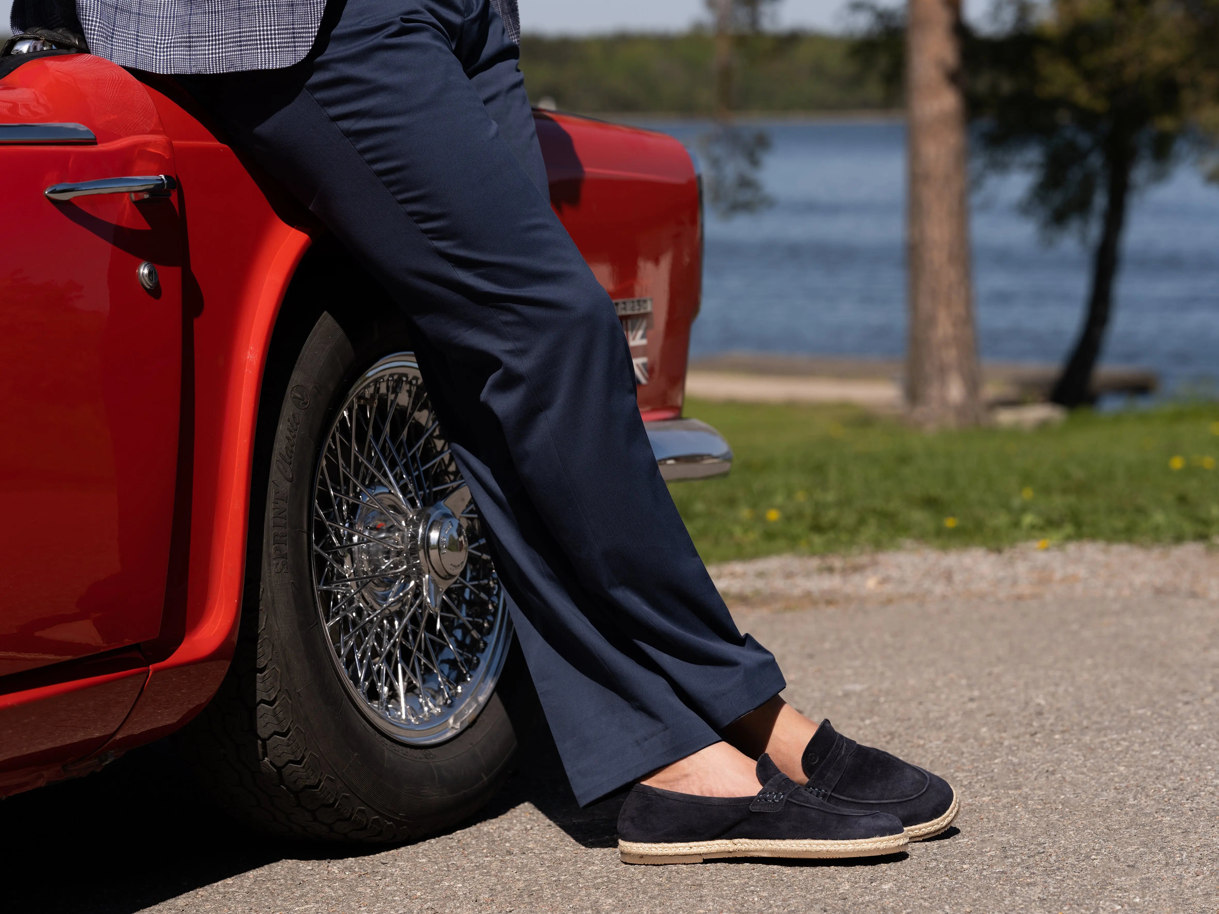 Tyr Espadrillos Navy Blue Suede Hildebrand-swe