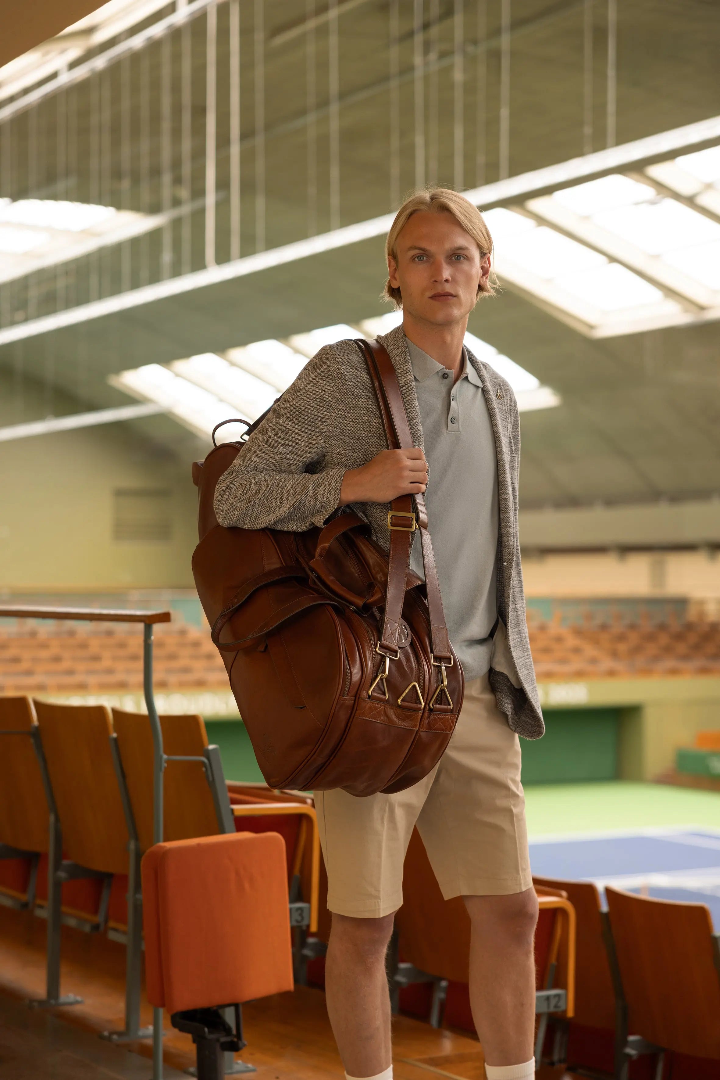 Tennis Racket Bag Full Leather Hildebrand-swe