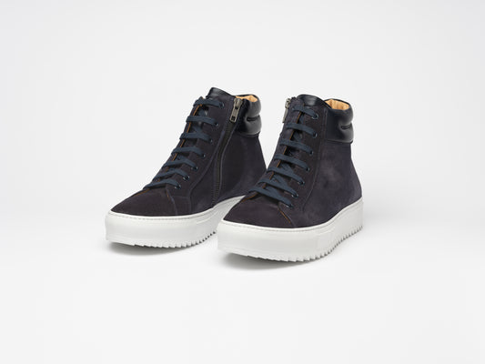 Men Drake Blue High Sneaker