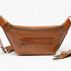 Leather Bum Bag Cognac Croco