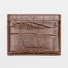 Card Holder Cognac Croco