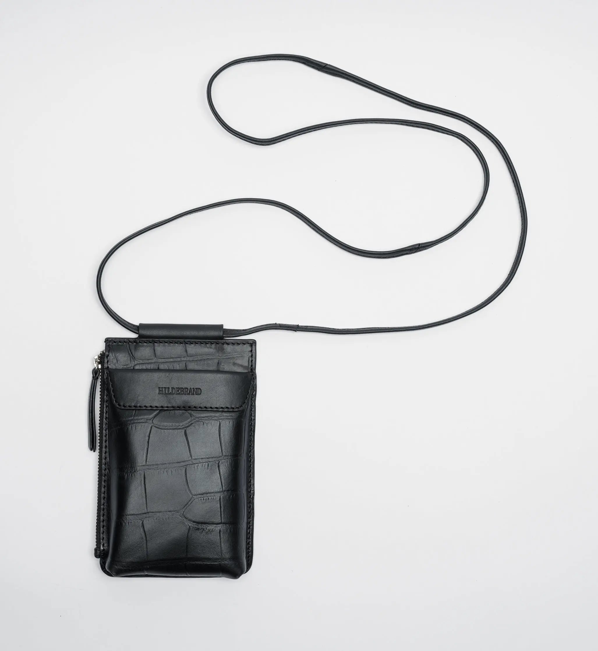Mobile Phone Bag Black Croco Hildebrand-swe