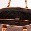Luxury Leather Business Tote Cognac Croco Hildebrand-swe