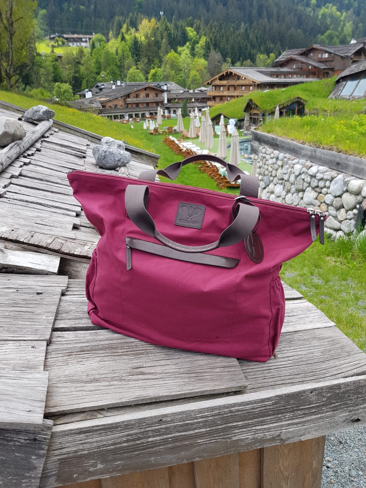 Tennis Tote Burgundy