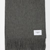 Dark Grey Cashmere Woven Scarf Medium