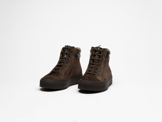 Men Drake Brown High Sneaker