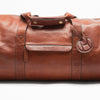 Weekender Reisetasche aus Leder Cognac