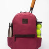 Back Pack Burgundy, Tennis logo Hildebrand-swe