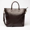 Luxury Leather Business Tote Dark Brown Hildebrand-swe