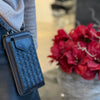 Black Braided Mobile Bag and Wallet