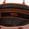 Luxus Leder Business Tote Cognac