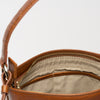 Women's Small Leather Tote Cognac Croco