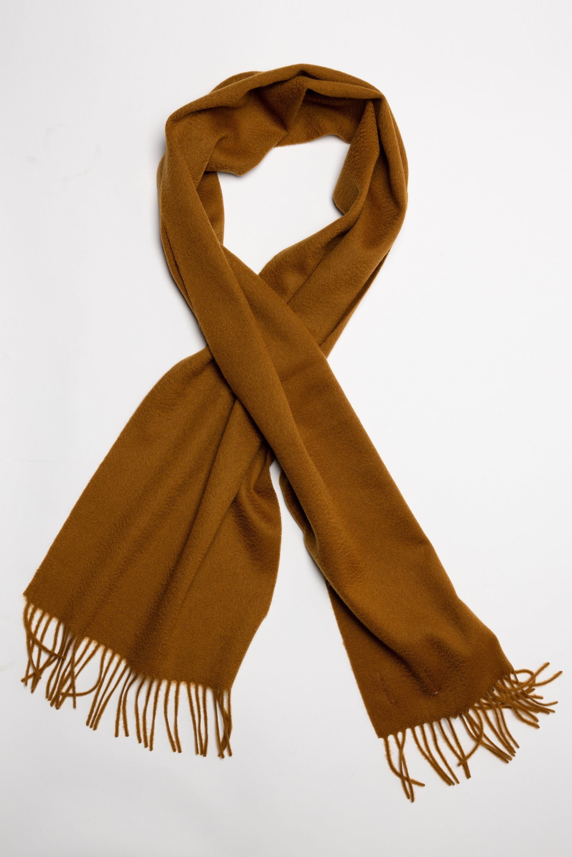 Camel Cashmere Woven Scarf Medium