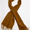 Camel Cashmere Woven Scarf Medium