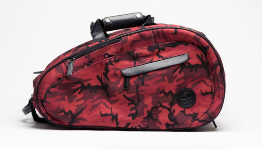 Padeltasche Rot Camouflage