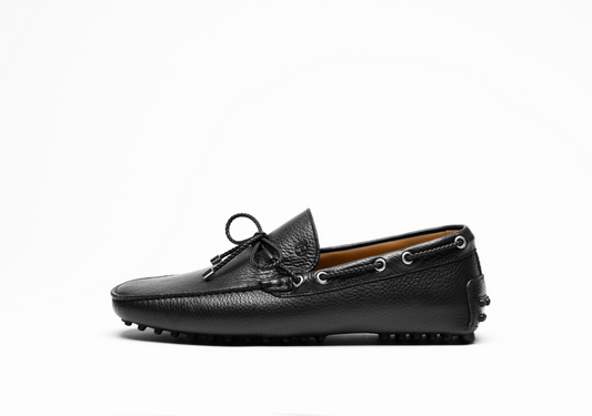 Balder Driver Shoe Black Leather