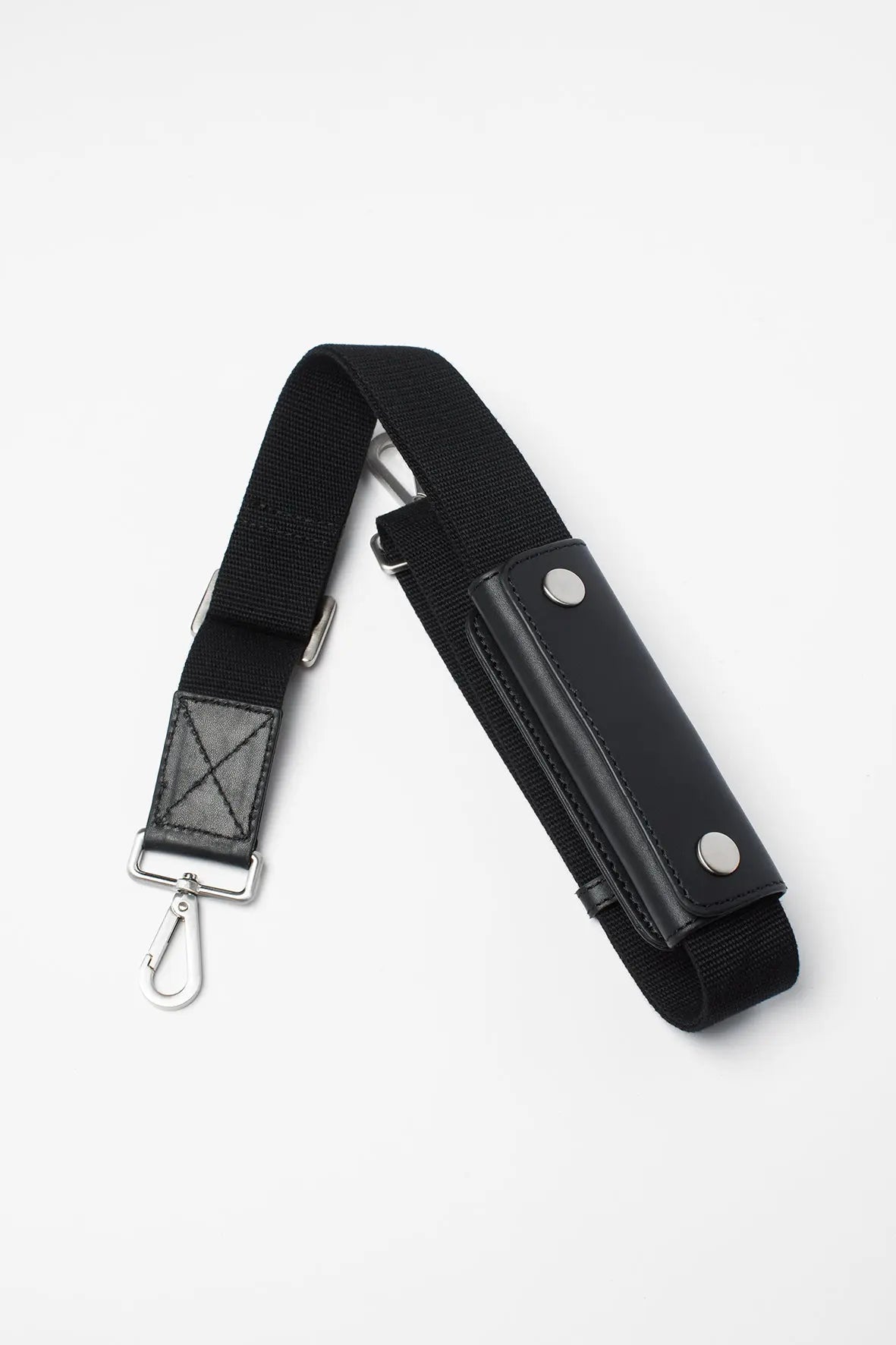 Leather Weekend Duffel Bag Black Hildebrand-swe