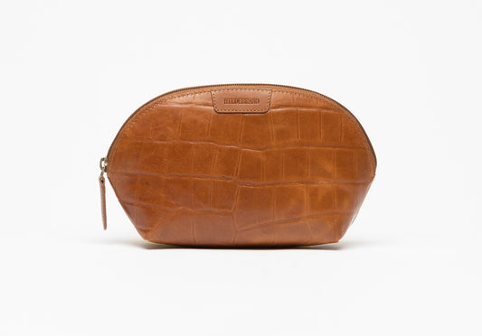 Beauty Bag Cognac Croco