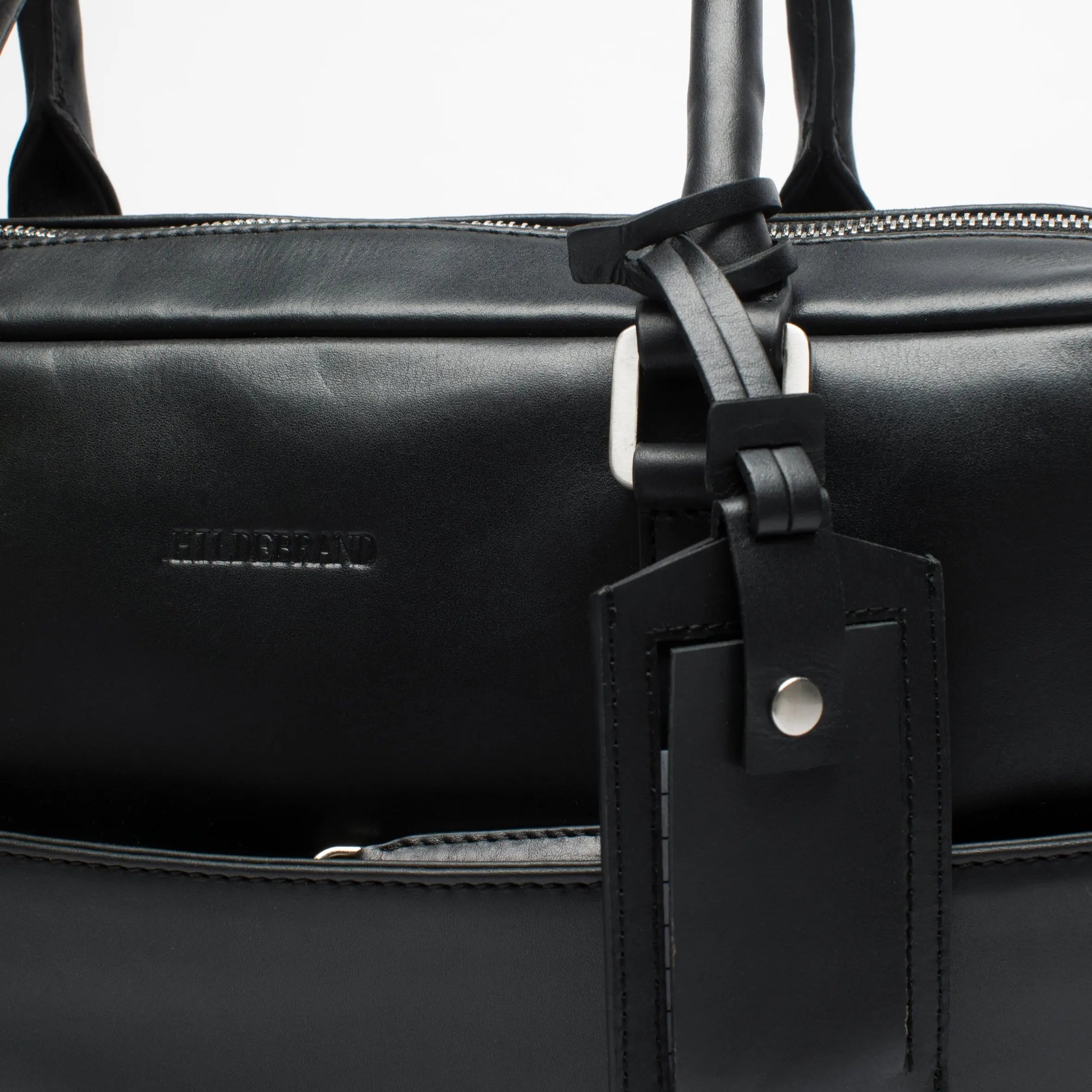 Leather Briefcase Black Hildebrand-swe