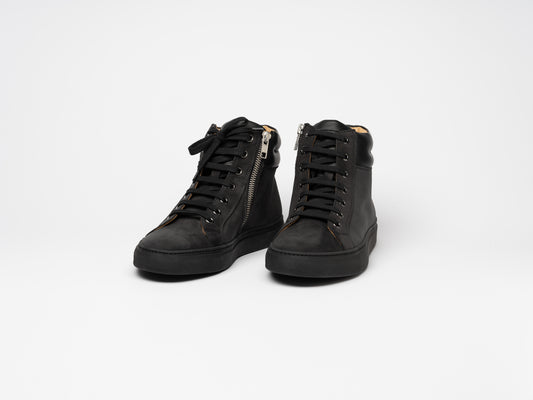 Damen Drake Schwarz Hohe Sneaker