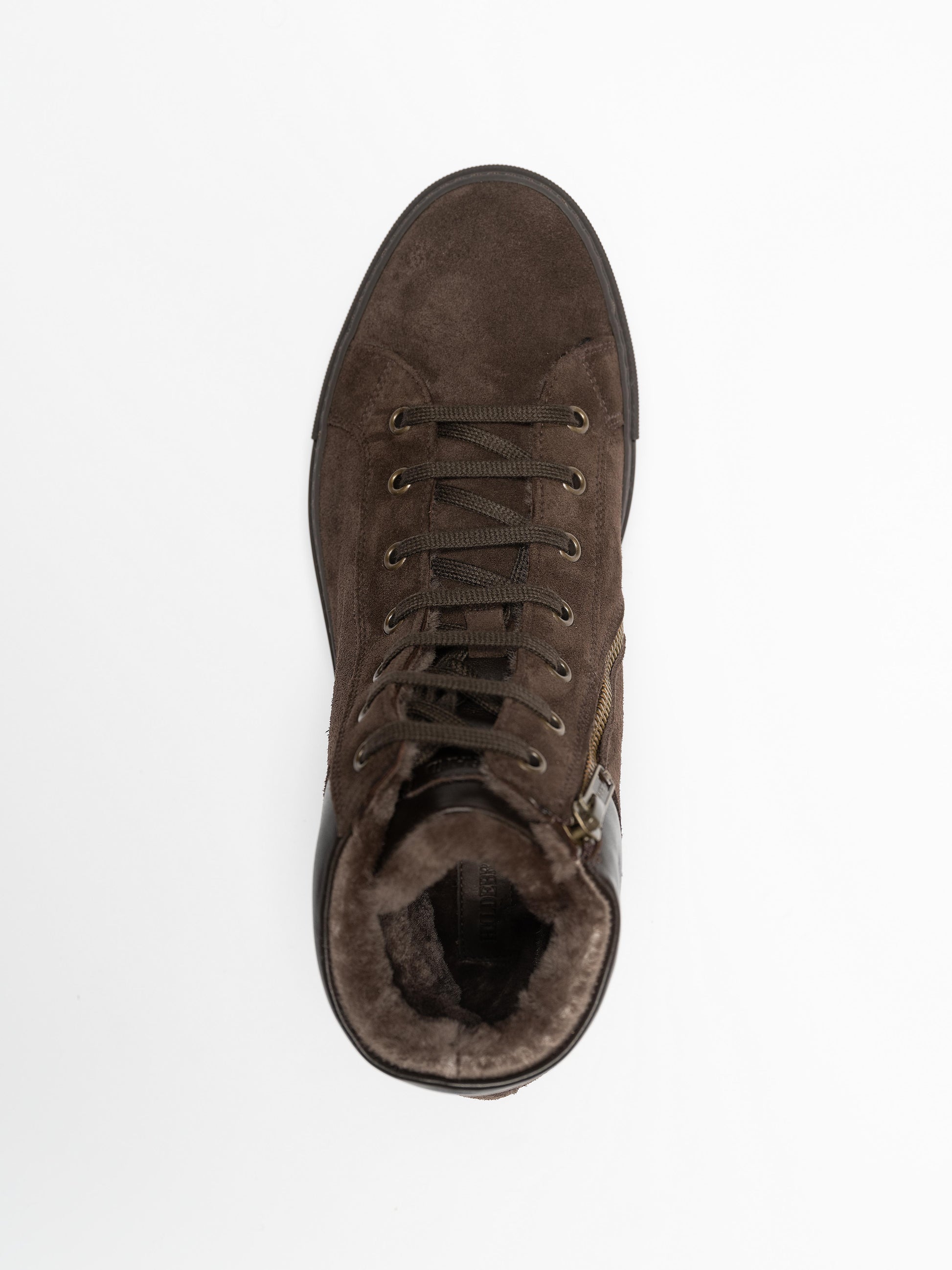 Men Drake Fur Brown High Sneaker