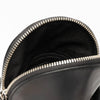 Nova Small Leather Handbag, Black and Silver Hildebrand-swe