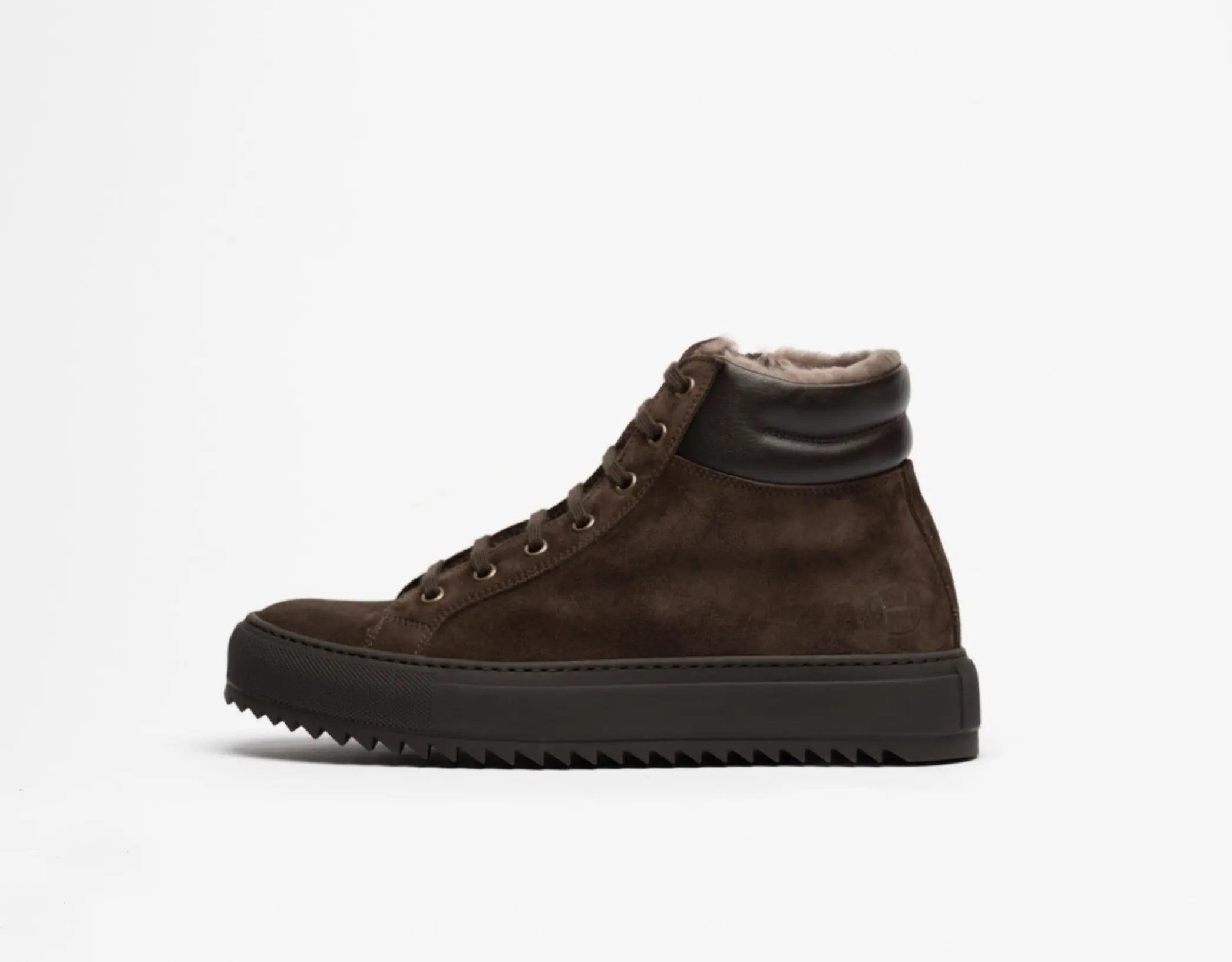 Women Drake Fur Brown High Sneaker Hildebrand-swe