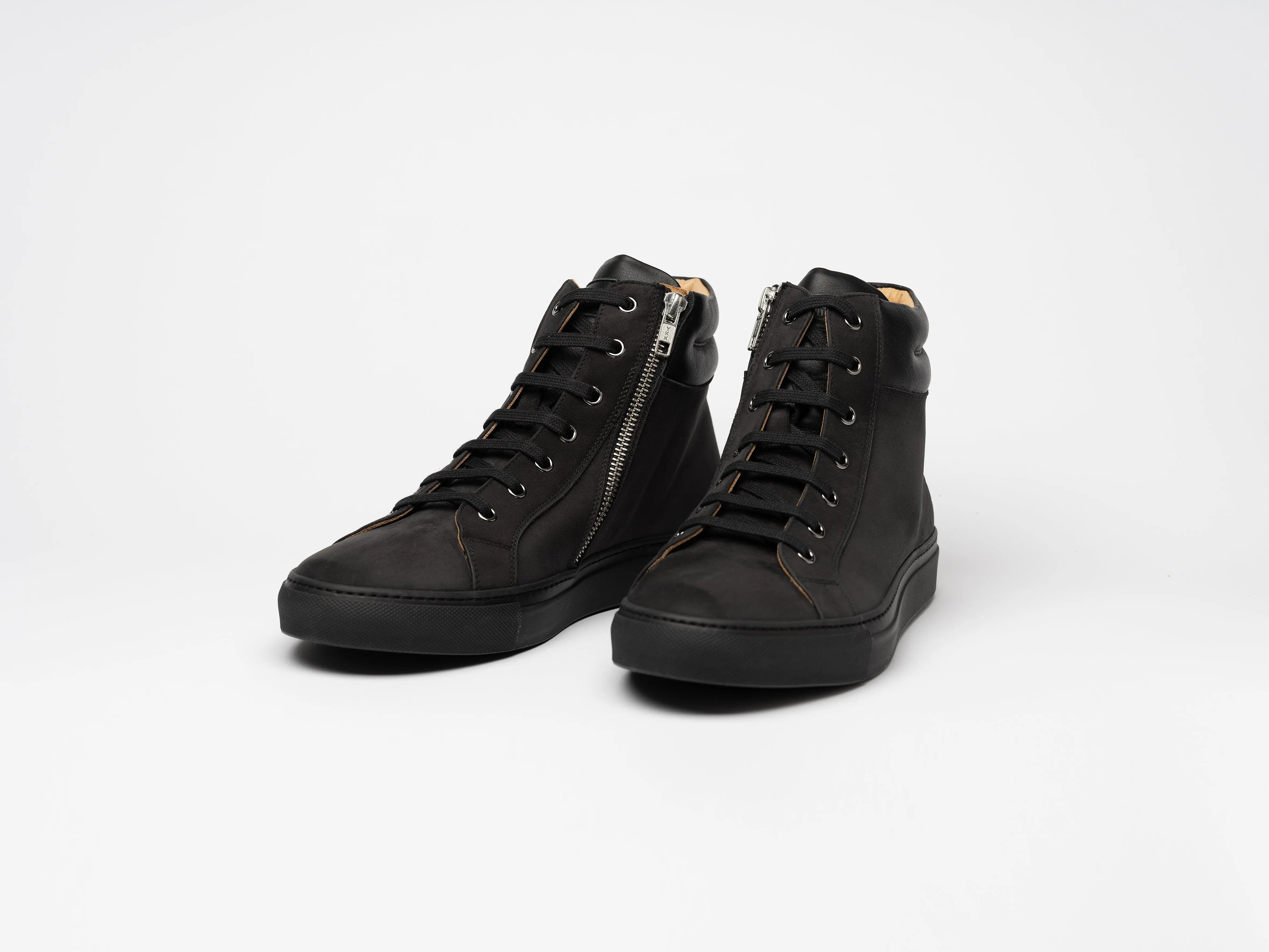 Men Drake Black Nubuk High Sneaker Hildebrand-swe