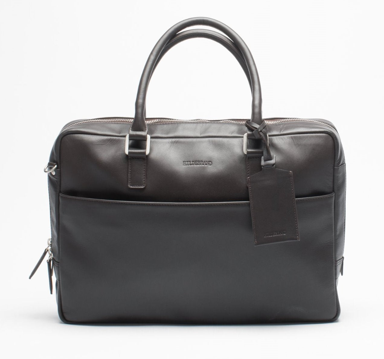 Leather Briefcase Dark Brown