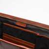 Leather Document Holder Cognac 14'