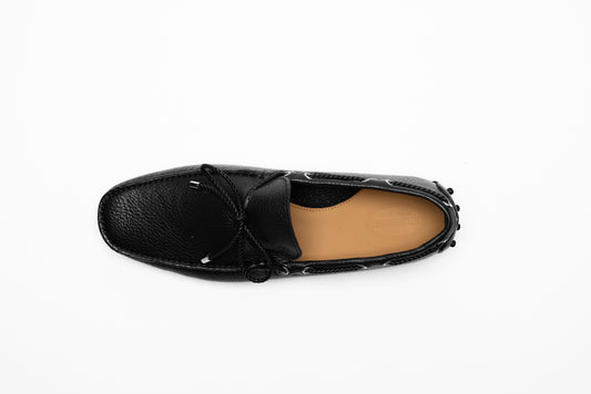 Balder Driver Shoe Black Leather