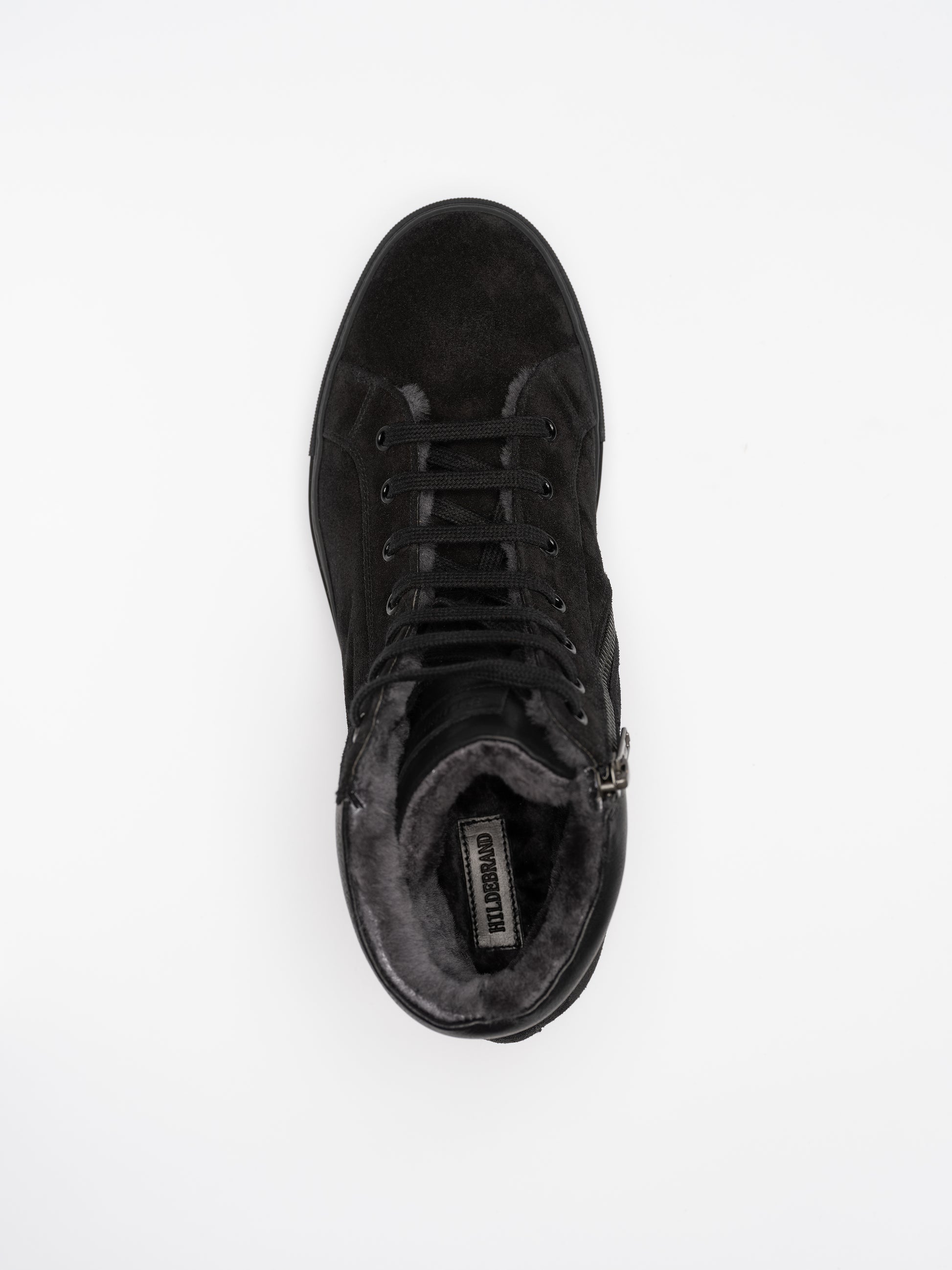 Men Drake Fur Black High Sneaker