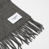 Dark Grey Cashmere Woven Scarf Medium