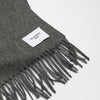 Dark Grey Cashmere Woven Scarf Medium