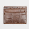 Card Holder Cognac Croco