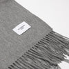 Grey Cashmere Woven Scarf Large