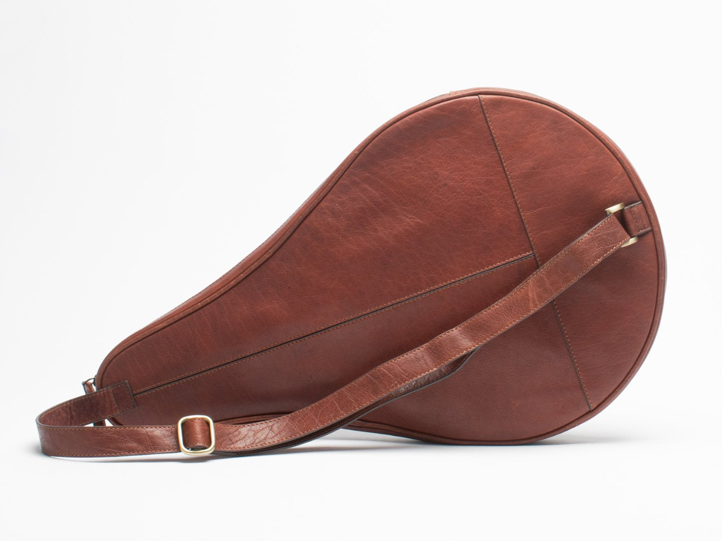 Leder Padeltasche Cognac