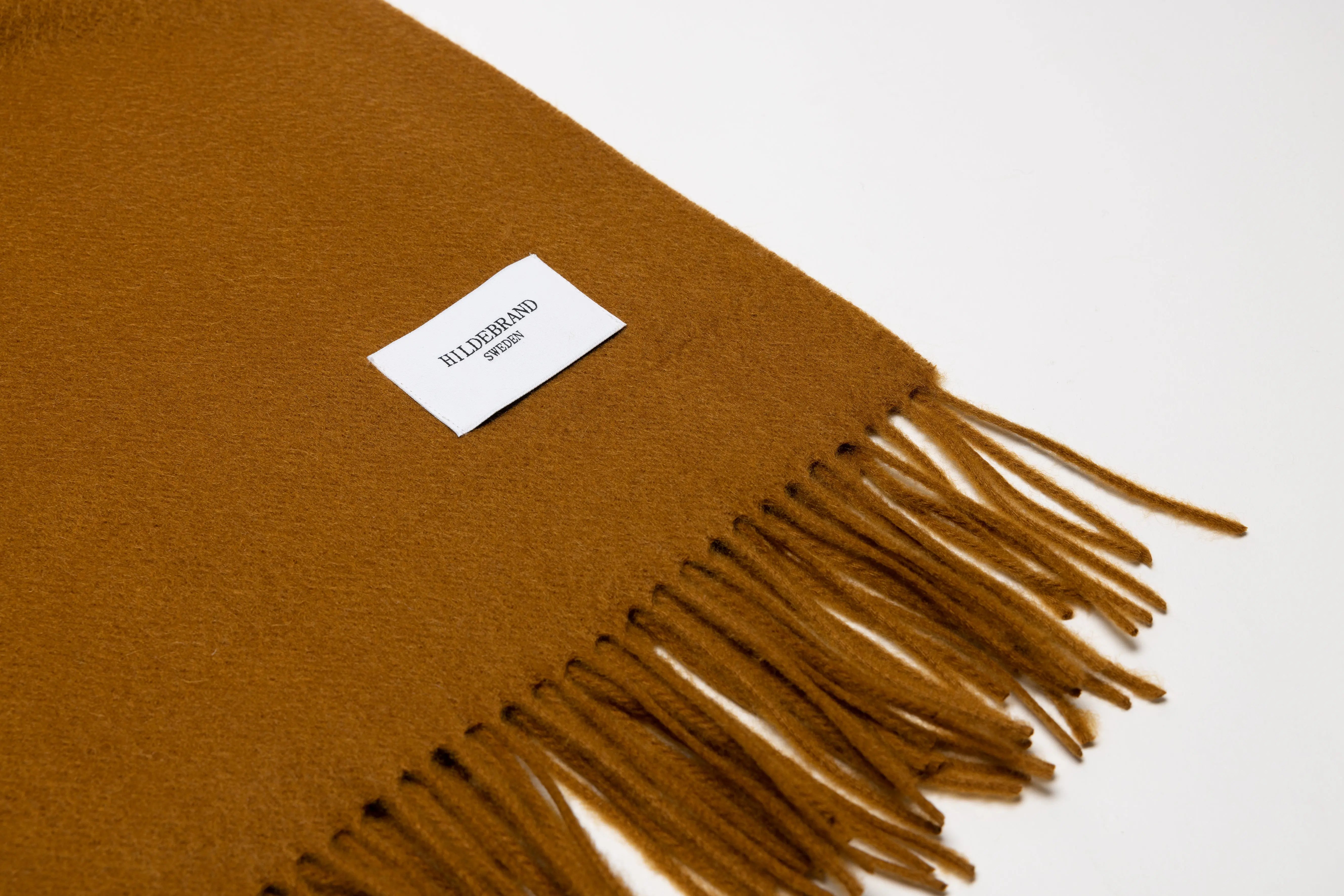 Camel Cashmere Woven Scarf Large Hildebrand-swe