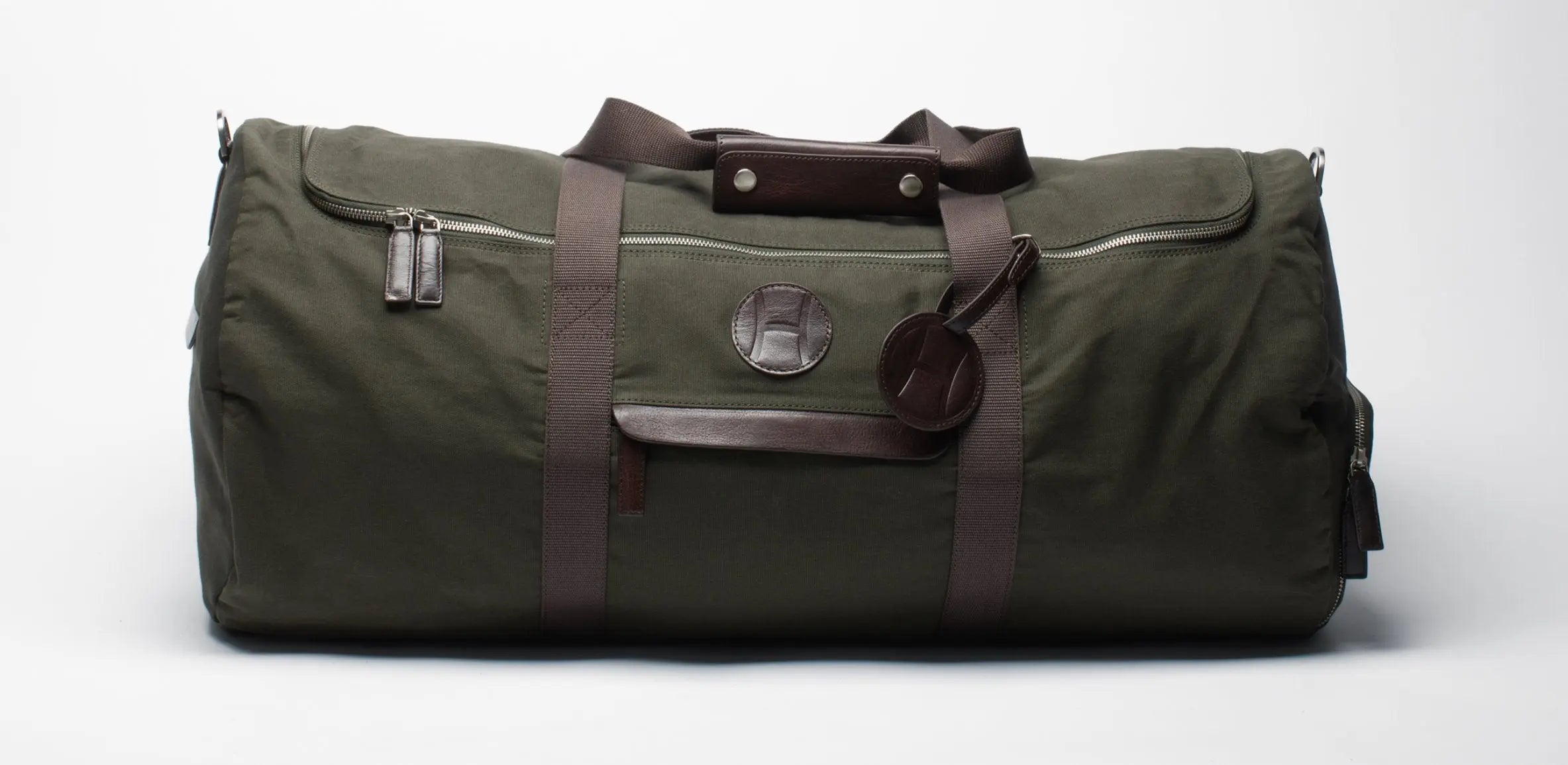 Tennis Duffle Bag Olive Green, H logo Hildebrand-swe