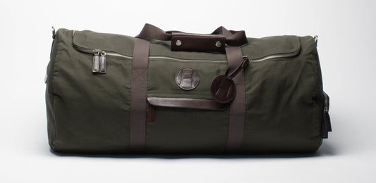 Tennis Duffle Bag Olive Green, H logo