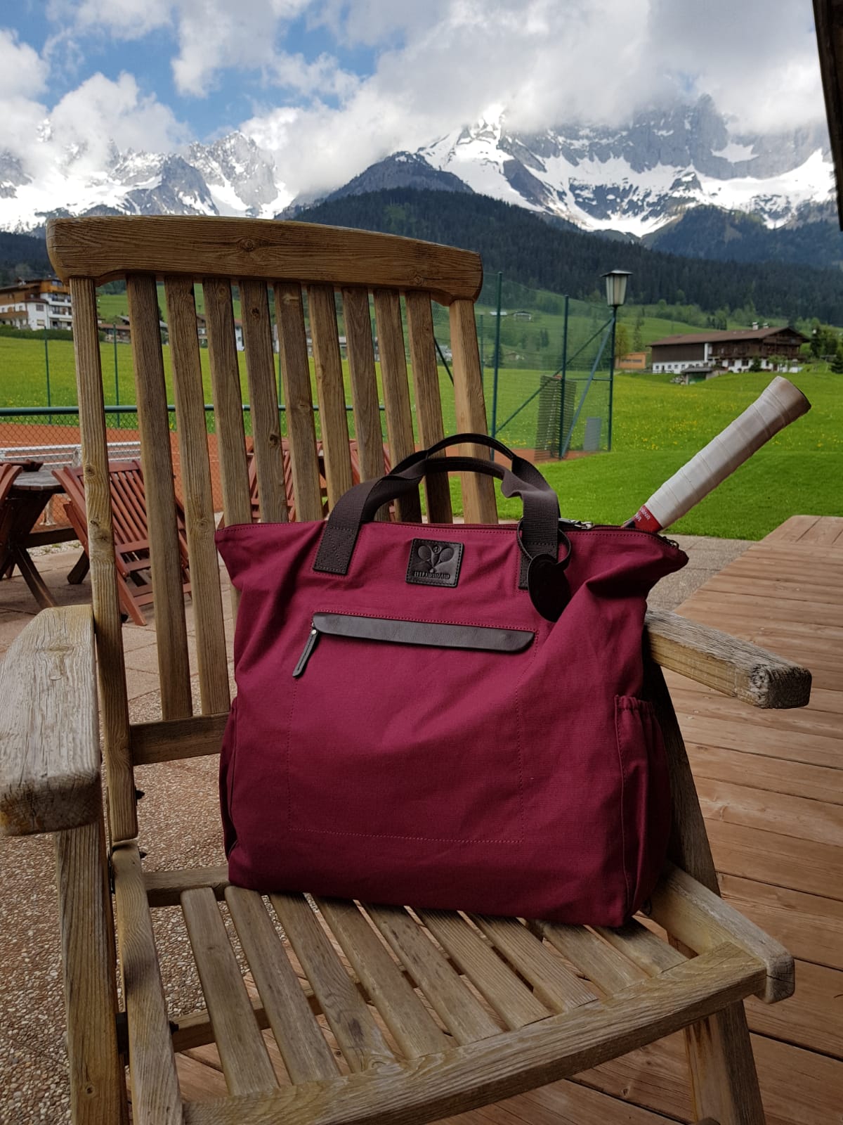 Tennis Tote Burgundy