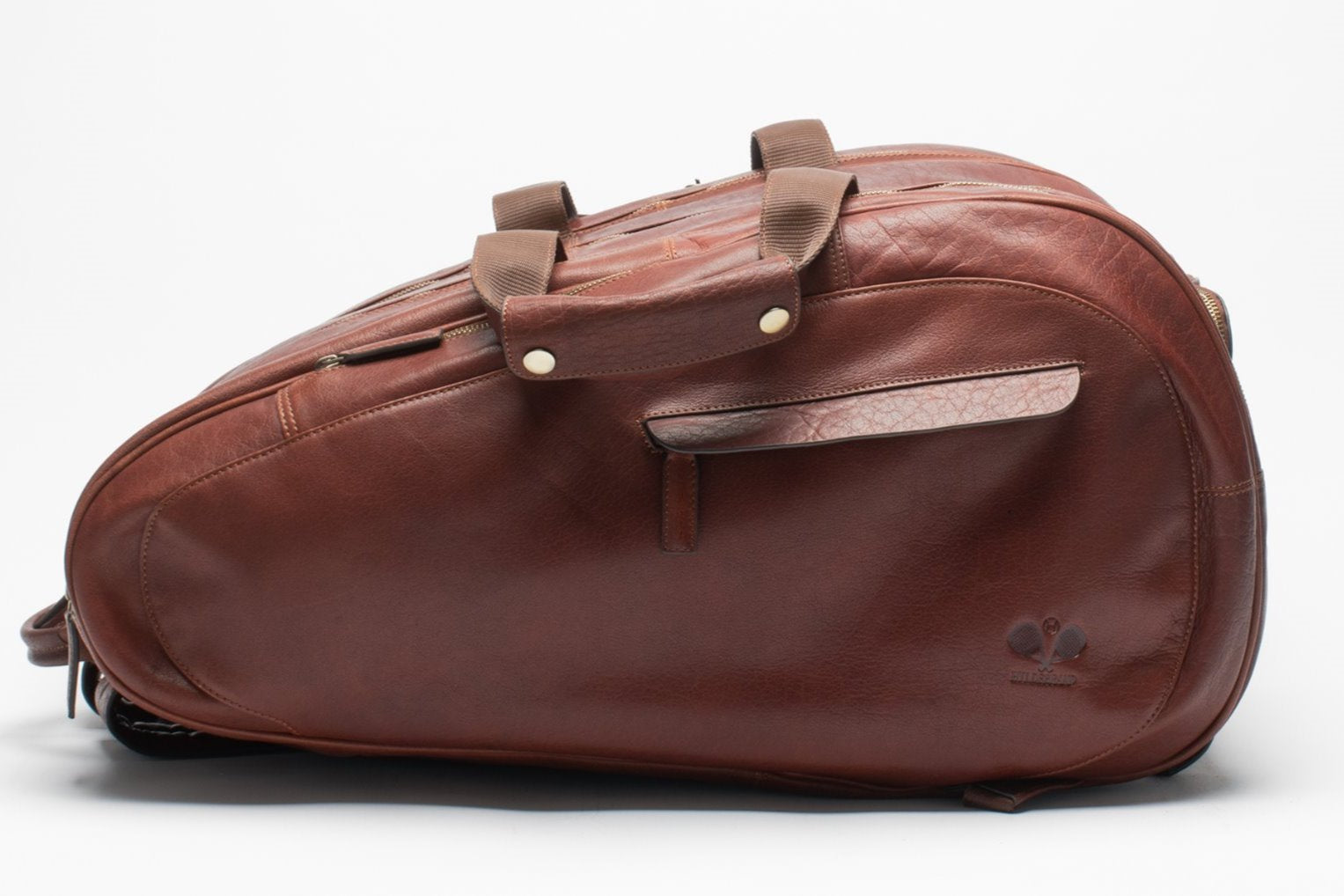 Leather Padel Bag Cognac