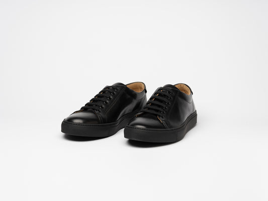 Men Thor Black Vitello Low Sneaker