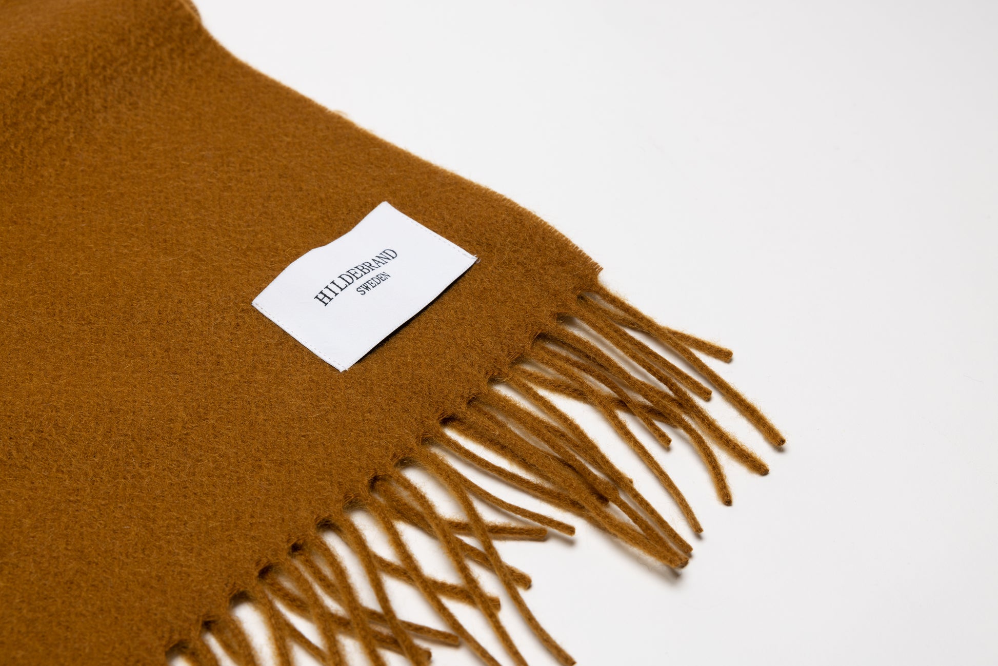 Camel Cashmere Woven Scarf Medium