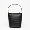Women's Small Leather Tote Black Croco Hildebrand-swe