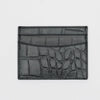 Card Holder Black Croco Hildebrand-swe