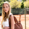 Leather Tennis Tote Bag Cognac Hildebrand-swe